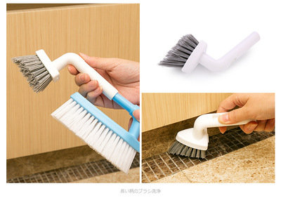 日本浴室刷地刷子硬毛瓷磚地板清潔刷衛(wèi)生間清洗門窗縫隙刷墻刷